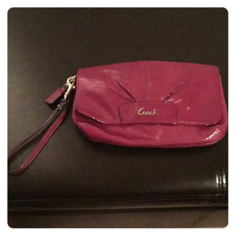 Coach medium sized purple Clutch